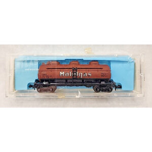 Vintage Atlas 2293 Mobil Gas 3-Dome Tank Car N Scale U101-30